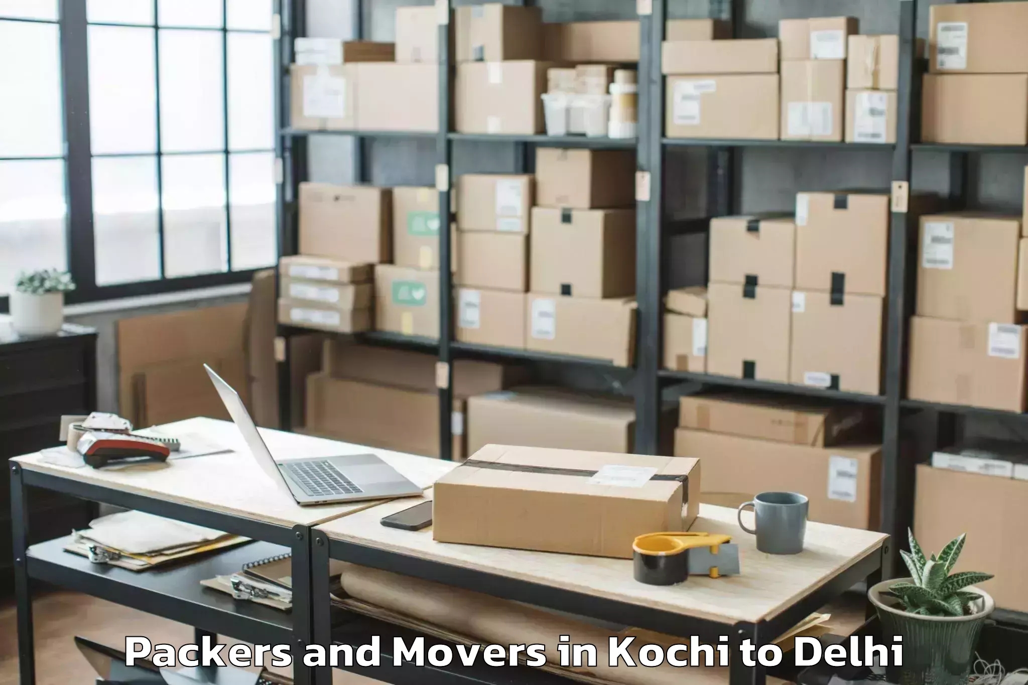 Efficient Kochi to Pacific Mall Packers And Movers